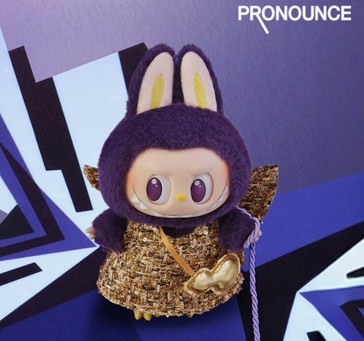 POP MART LABUBUxPRONOUNCE Wings of Fortune Series-Vinyl Plush Doll Pendant Action Figure